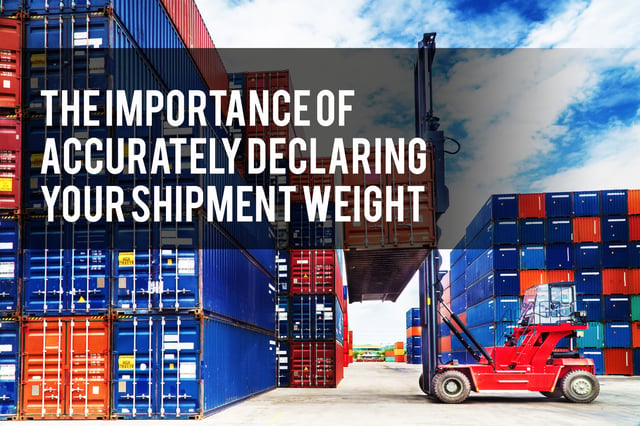 The Importance of Accurately Declaring Your Shipment Weight